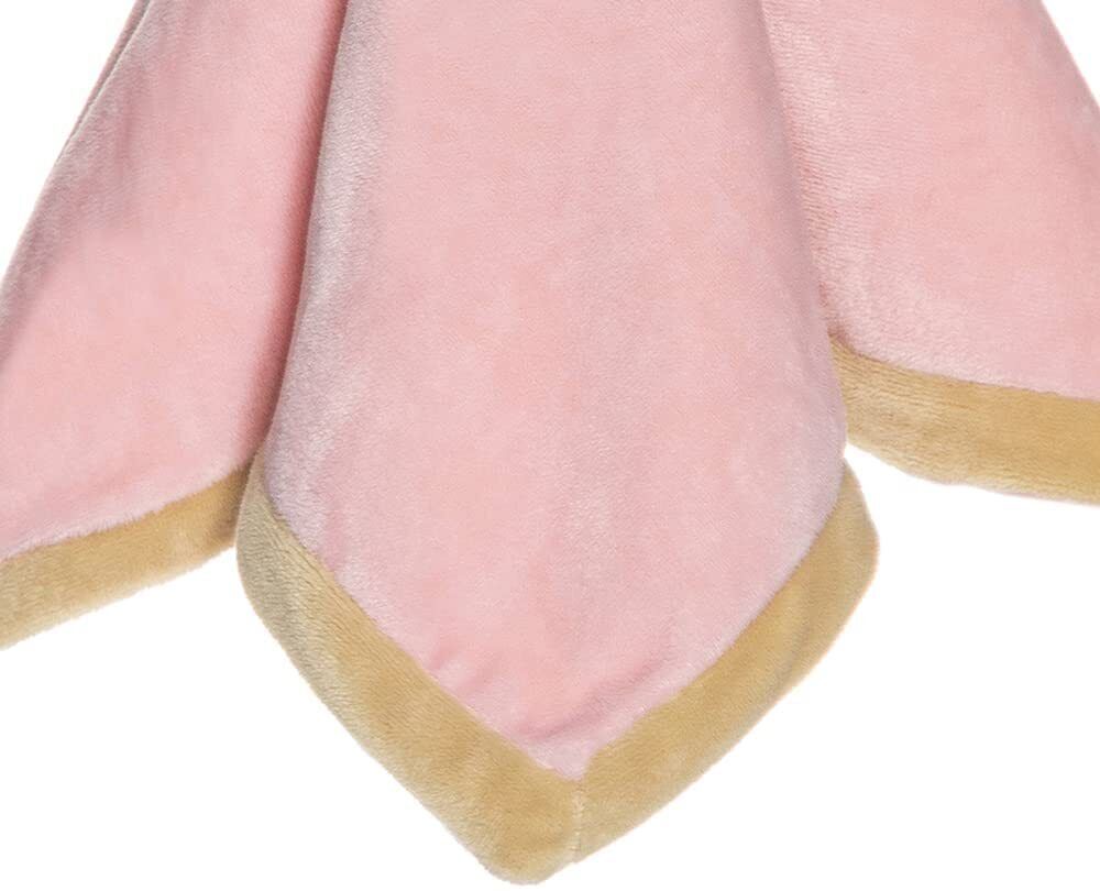 Teddykompaniet Diinglisar Pink Cat Plush Fleece Baby Blanket Snuggler, 13"