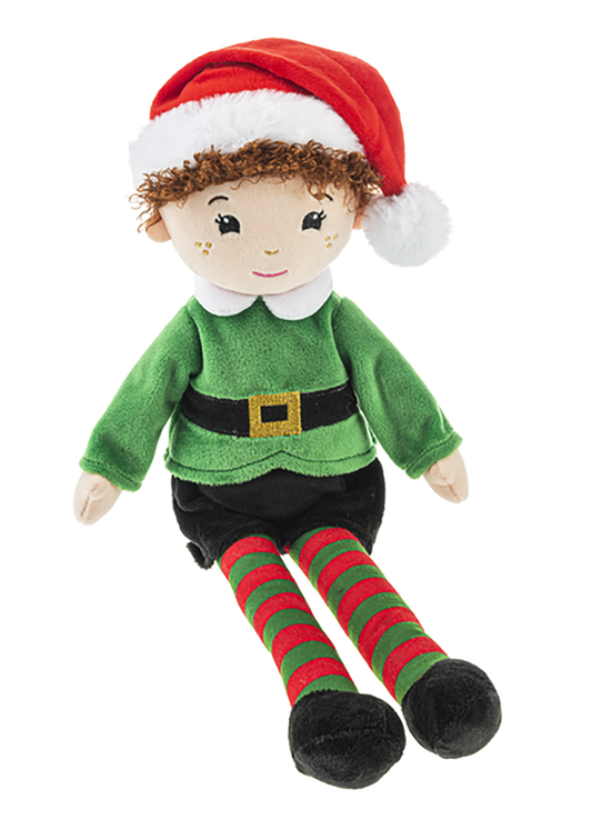 Ganz Elden Holiday Elf Plush Stuffed Animal Toy, 16"