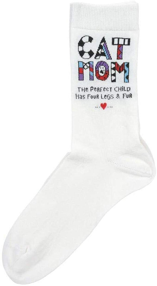 Enesco Our Name Is Mud Cuppa Doodle Cat Mom Socks