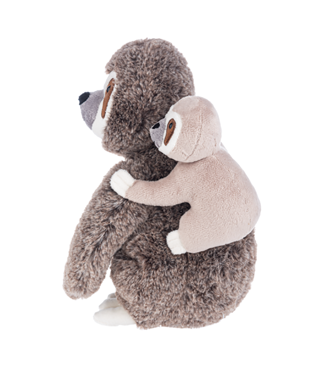 Ganz Mama Sloth & Baby Plush Stuffed Animal Toy, 9.5"