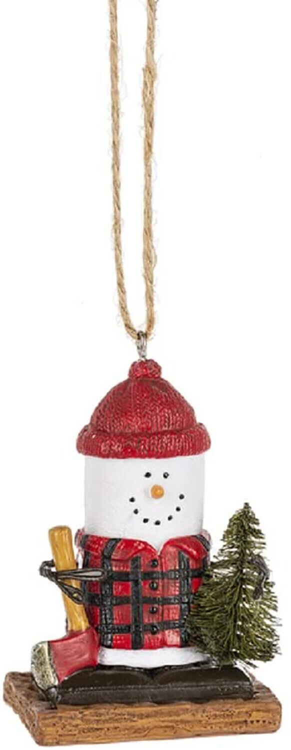 Midwest-CBK S'Mores Lumberjack Resin Decorative Holiday Ornament