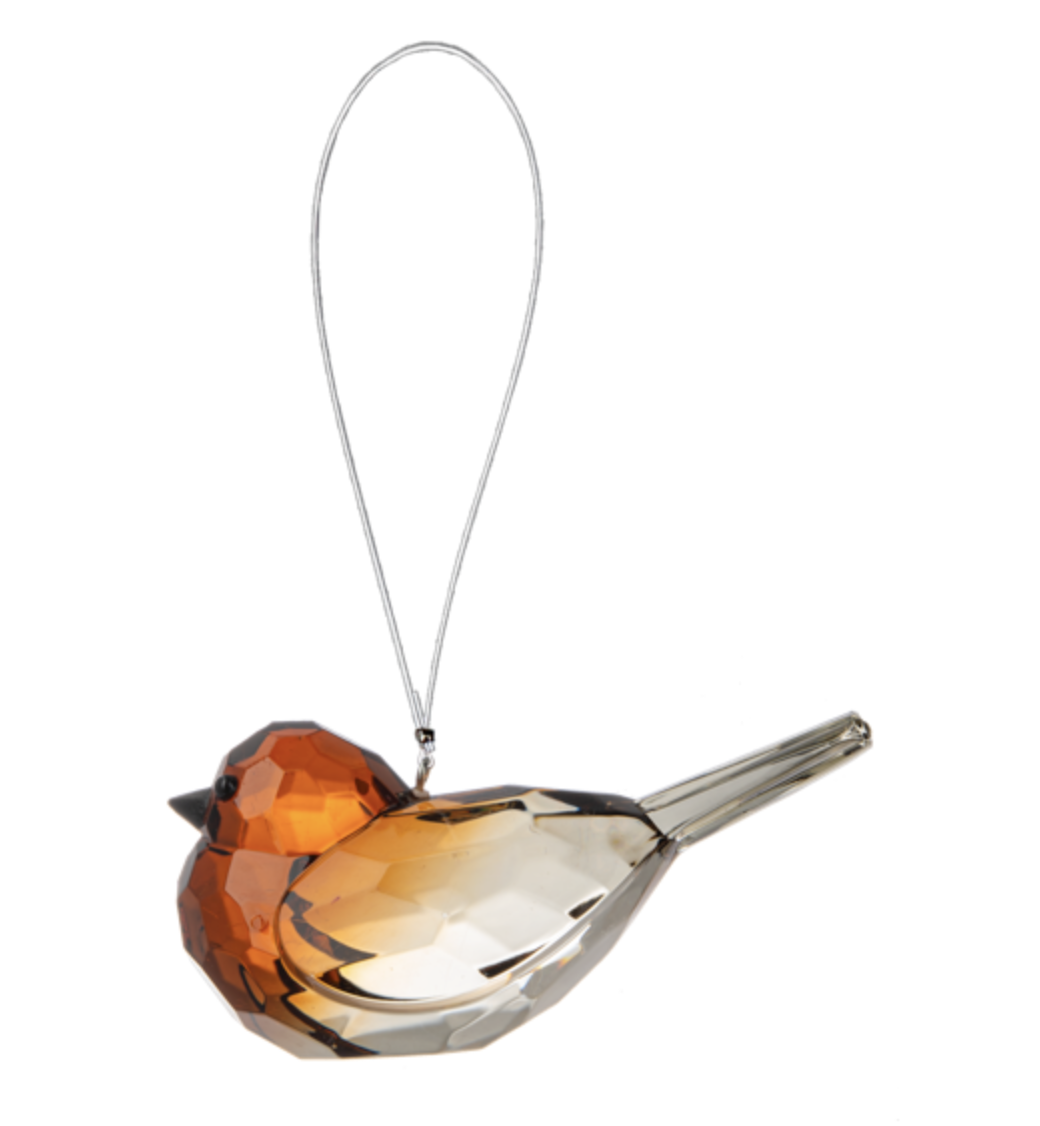 Ganz Crystal Expressions Acrylic Sparrow Bird Ornament 1 1/2" x 3 1/4"  x 1 1/2"