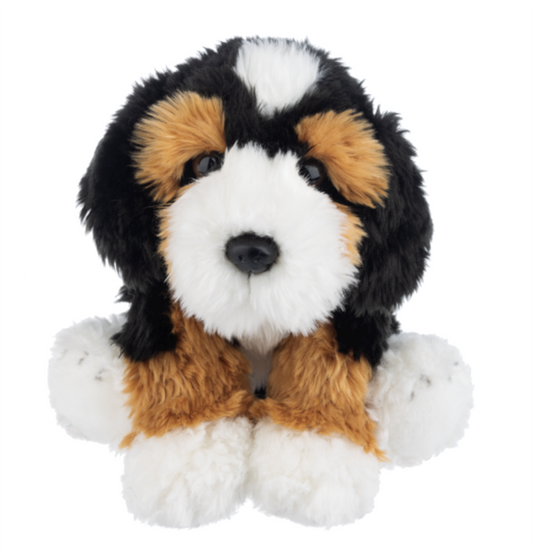 Ganz Heritage Collection Bernedoodle Plush Stuffed Animal Toy, 12"