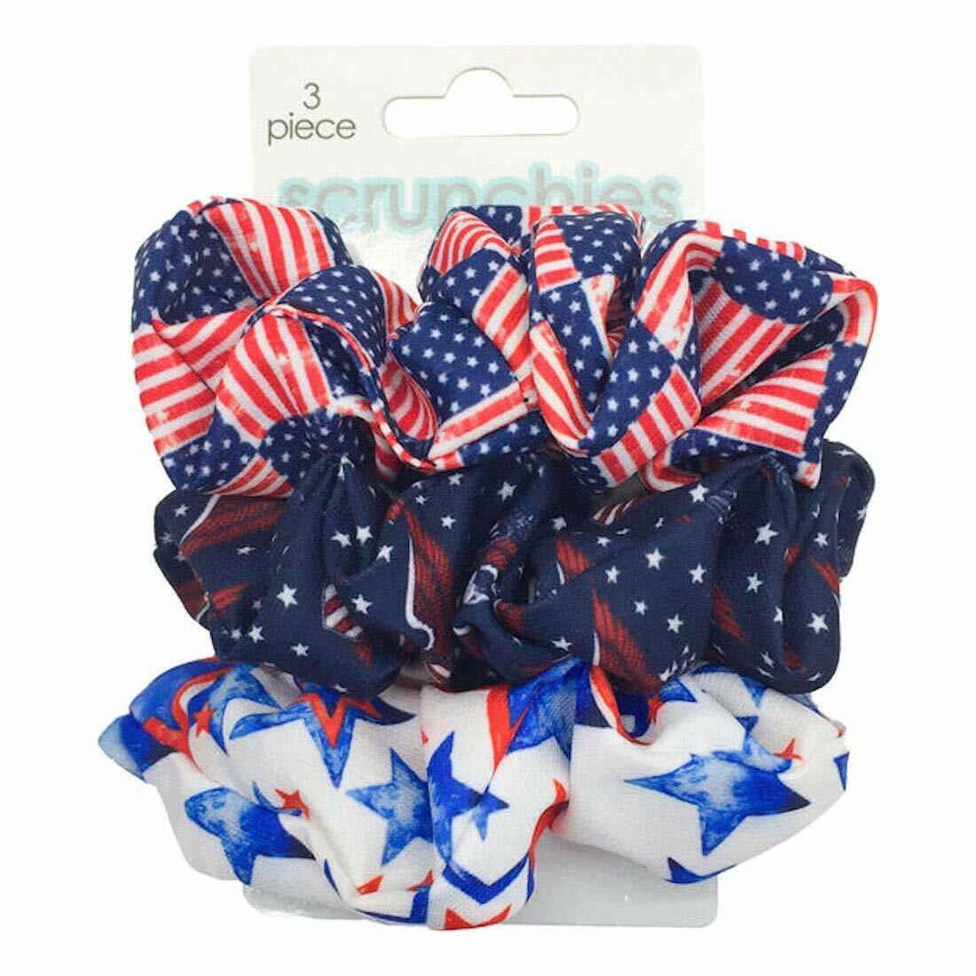 Spoontiques Americana Hair Scrunchies (3-Pack)