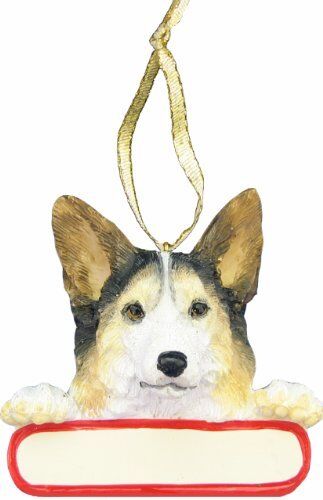 E&S Pets Orn218-100a Corgi Santa's Pals Christmas Ornament