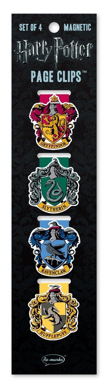 Re-marks Harry Potter Crests for Hogwarts Houses Magnetic Page Clips