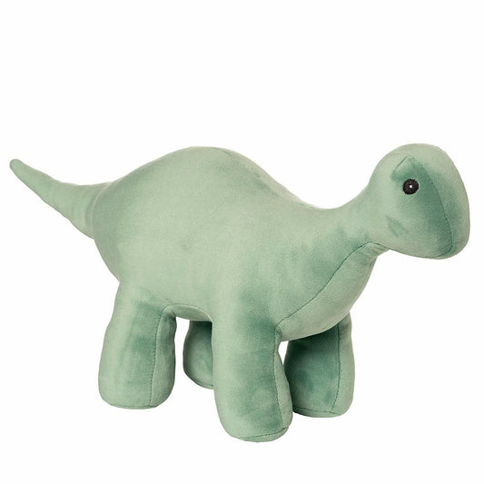 Manhattan Toy Stomper Velveteen Brontosaurus Dinosaur Stuffed Animal, 7", Jade