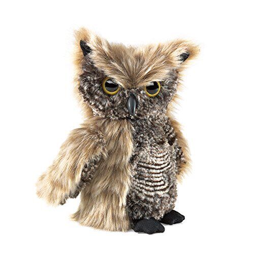 Folkmanis Screech Owl Puppet with Turning Head