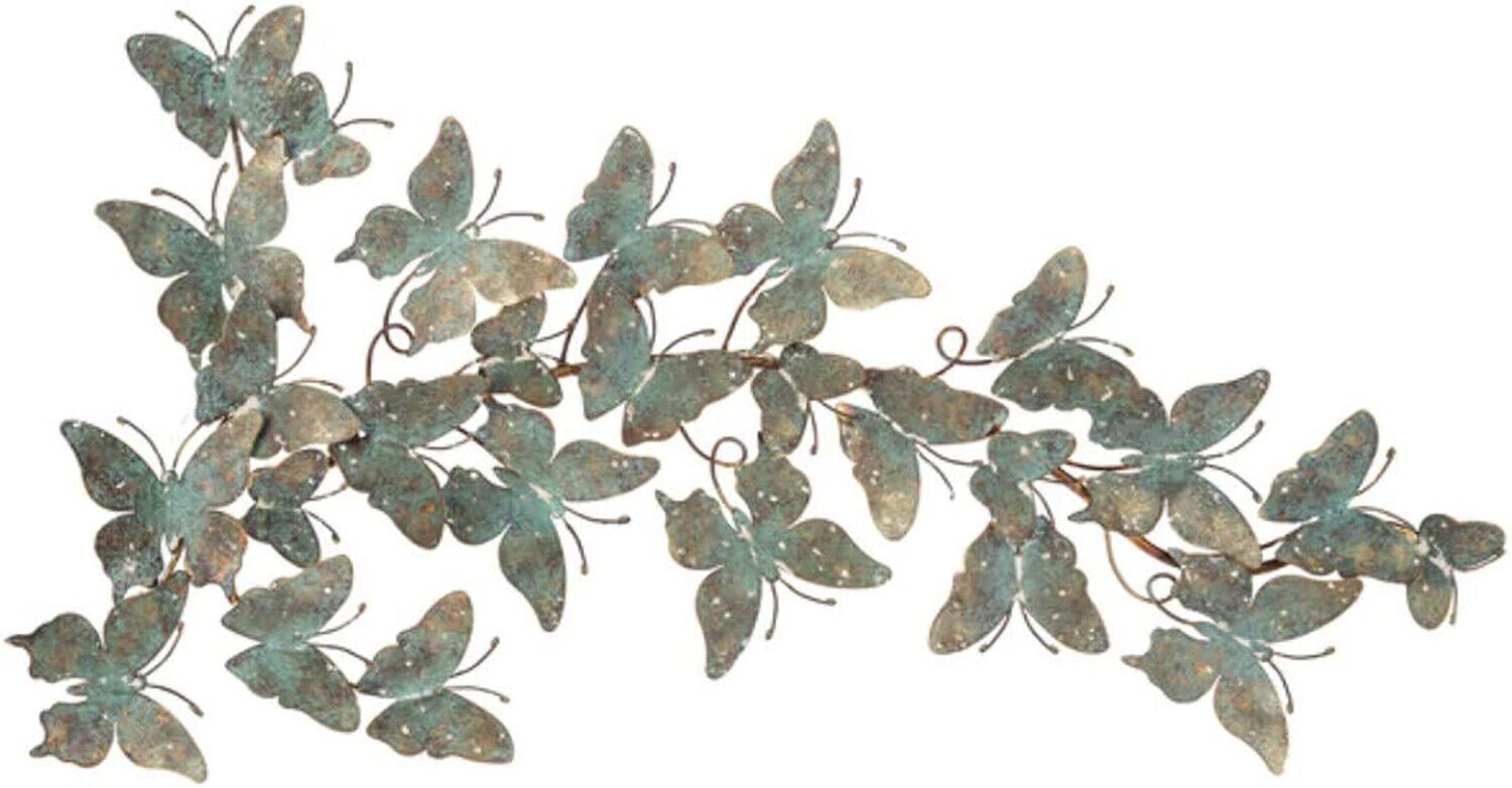 Ganz CG175036 Patina Butterfly Wall Decor, 32-inch Width