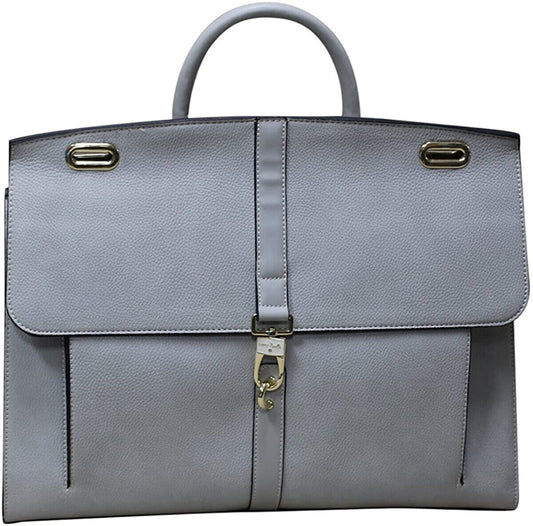 Simply Noelle Cobblestone Briefcase - Steel