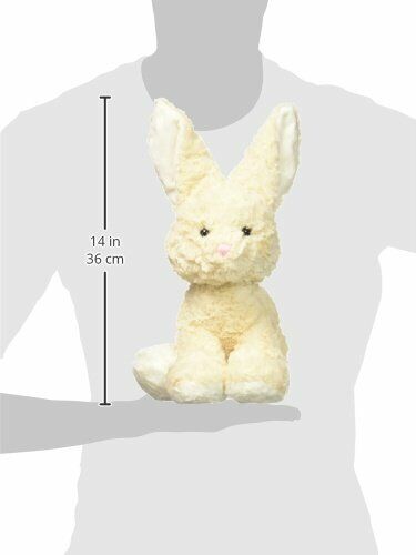 Aurora World Oatmeal Bouncy Cream Bunny Plush Stuffed Animal Toy 12"