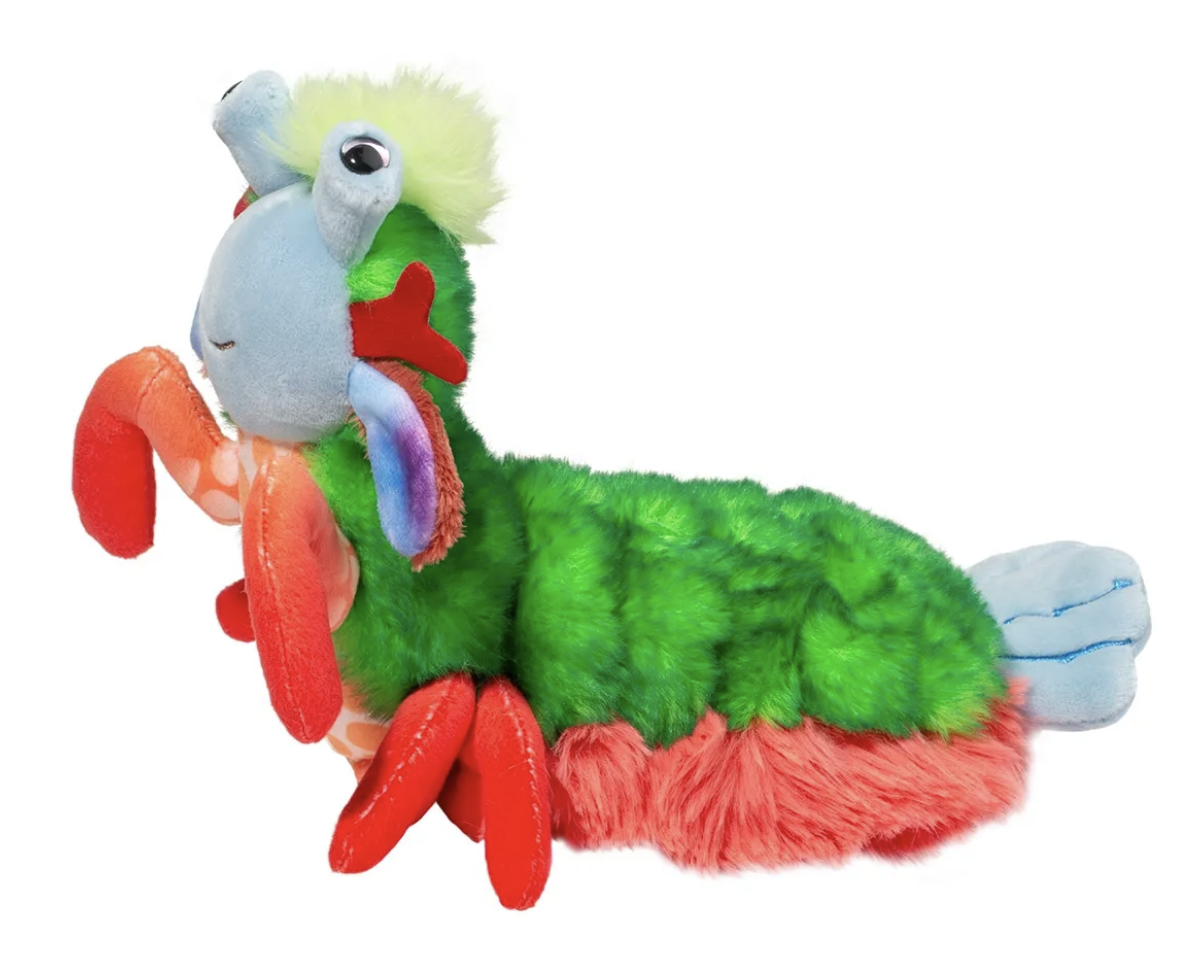 Douglas Punchie Peacock Mantis Shrimp Plush Stuffed Animal Toy, 10 Inch