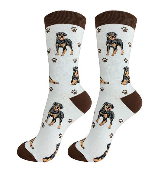 Happy Tails Rottweiler Dog Lover Socks - One Size Fits Most