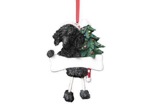 E&S Pets Black Poodle 35356-29 Dangling Dogs Ornament