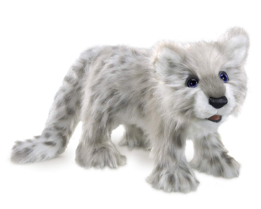 Folkmanis Snow Leopard Cub Hand Puppet, 17"