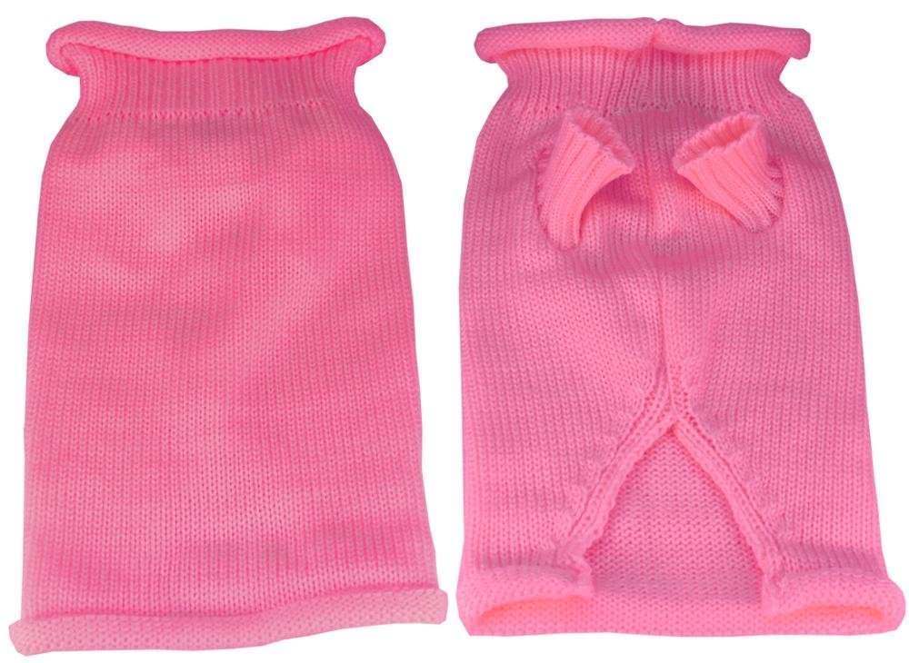 Mirage Pet Products Plain Knit Pet Sweater, Small, Pink