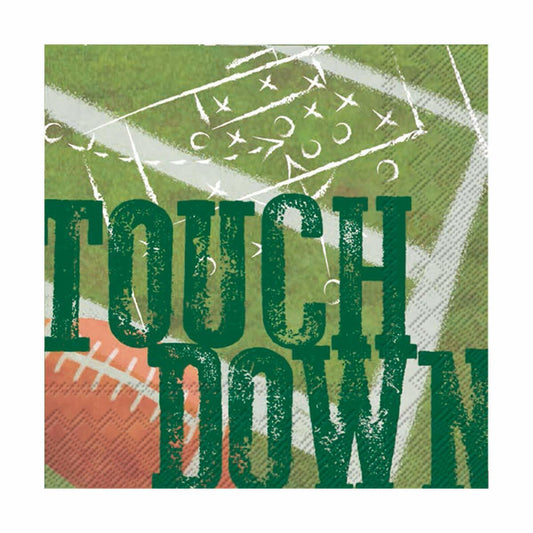 Boston International Touchdown Football Cocktail Napkins, 20 CT