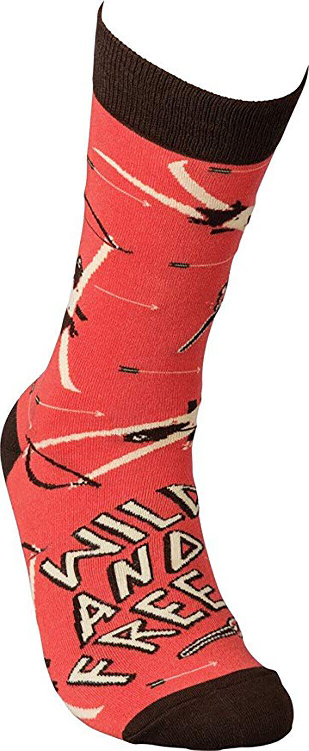 Primitives by Kathy Socks Wild & Free Unisex Adult - Archer and Arrows