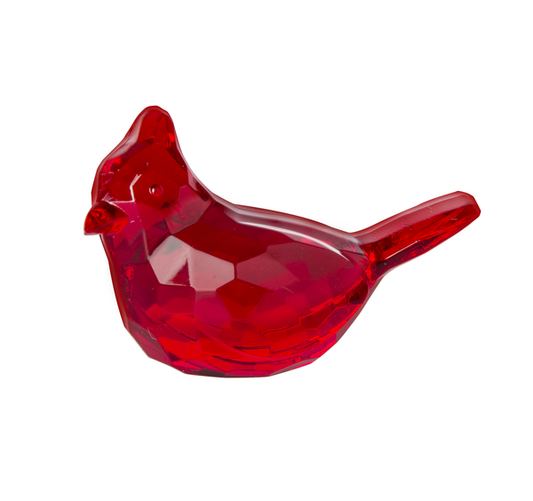 Ganz Red Acrylic Cardinal Figurine 2.5"