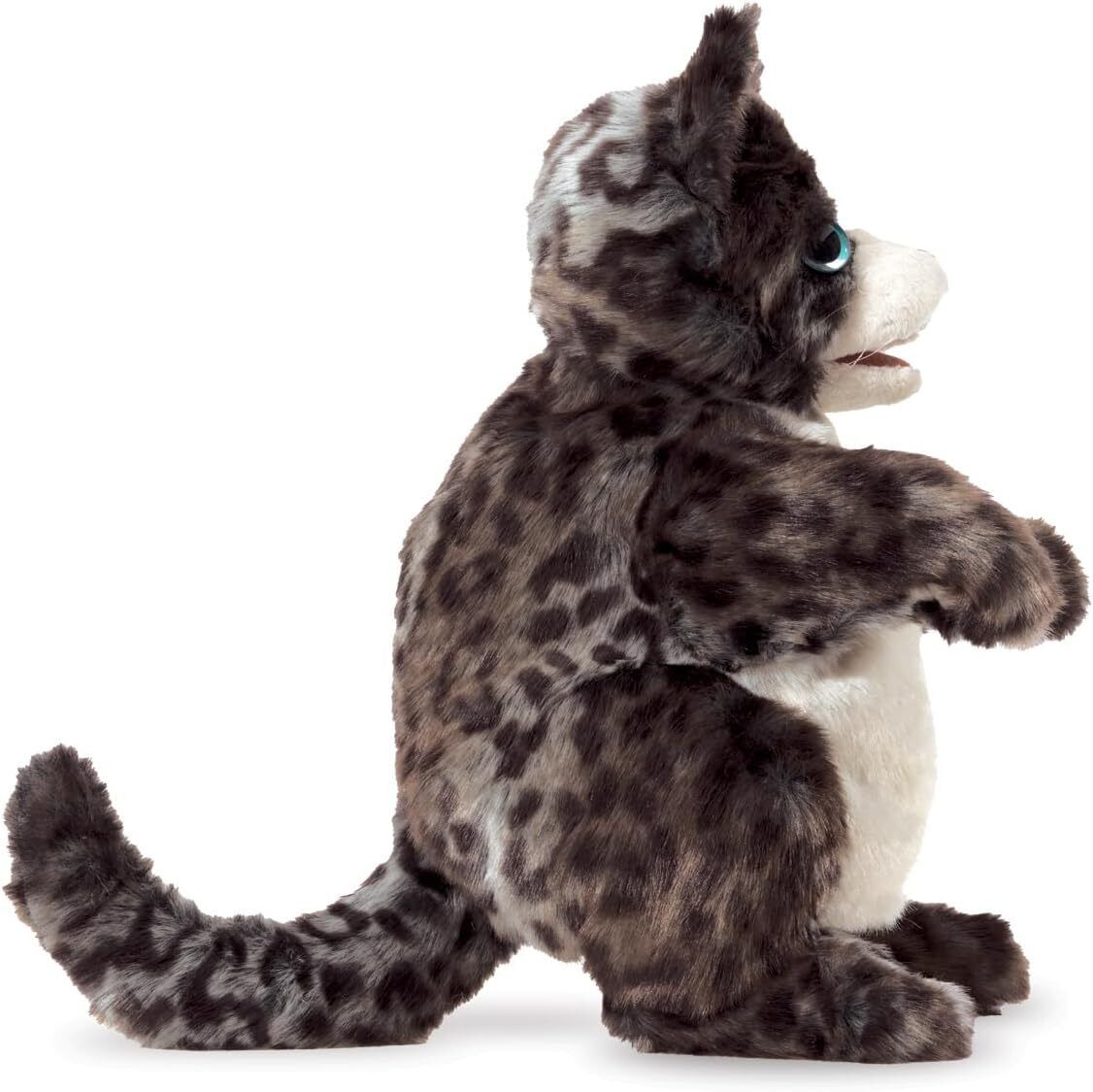 Folkmanis Wildcat Kitten Hand Puppet, Spotted, 10"