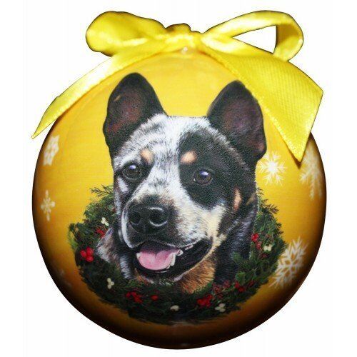 Australian Cattle Dog Christmas Ornament Shatter Proof Ball