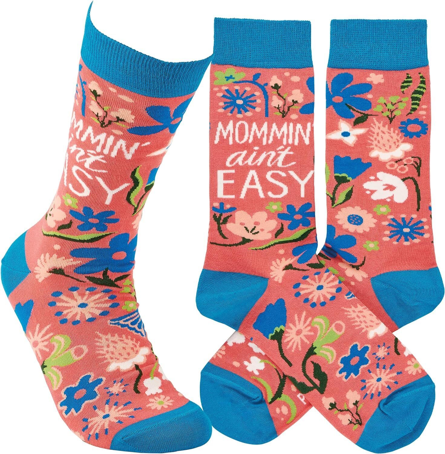 Primitives by Kathy Socks - Mommin' Ain't Easy Socks, One Size, Unisex