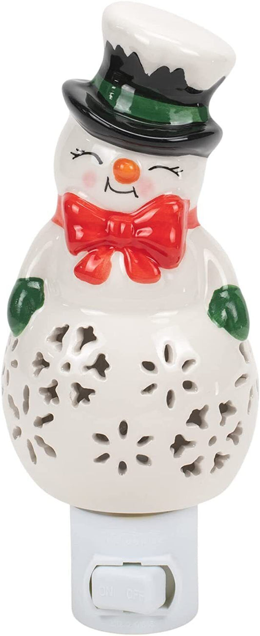 Ganz MX179978 Ceramic Snowman Night-Light, 6 Inches Height, Plug In