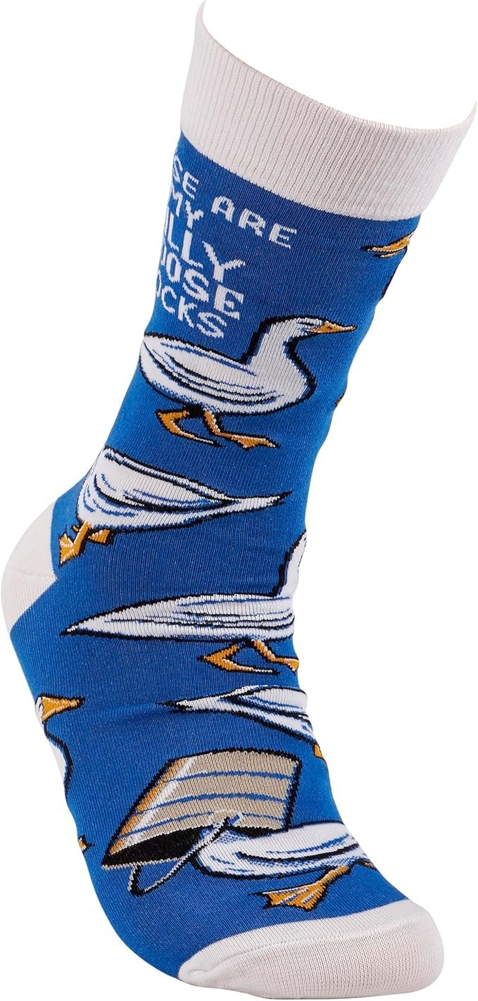 Primitives by Kathy - These Are My Silly Goose Socks, One Size, Unisex