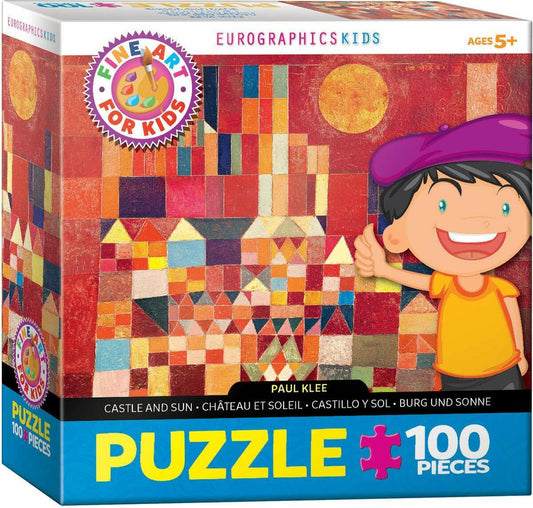 EuroGraphics Castle and Sun by Paul Klee Puzzle Jigsaw Puzzle (100-Piece)