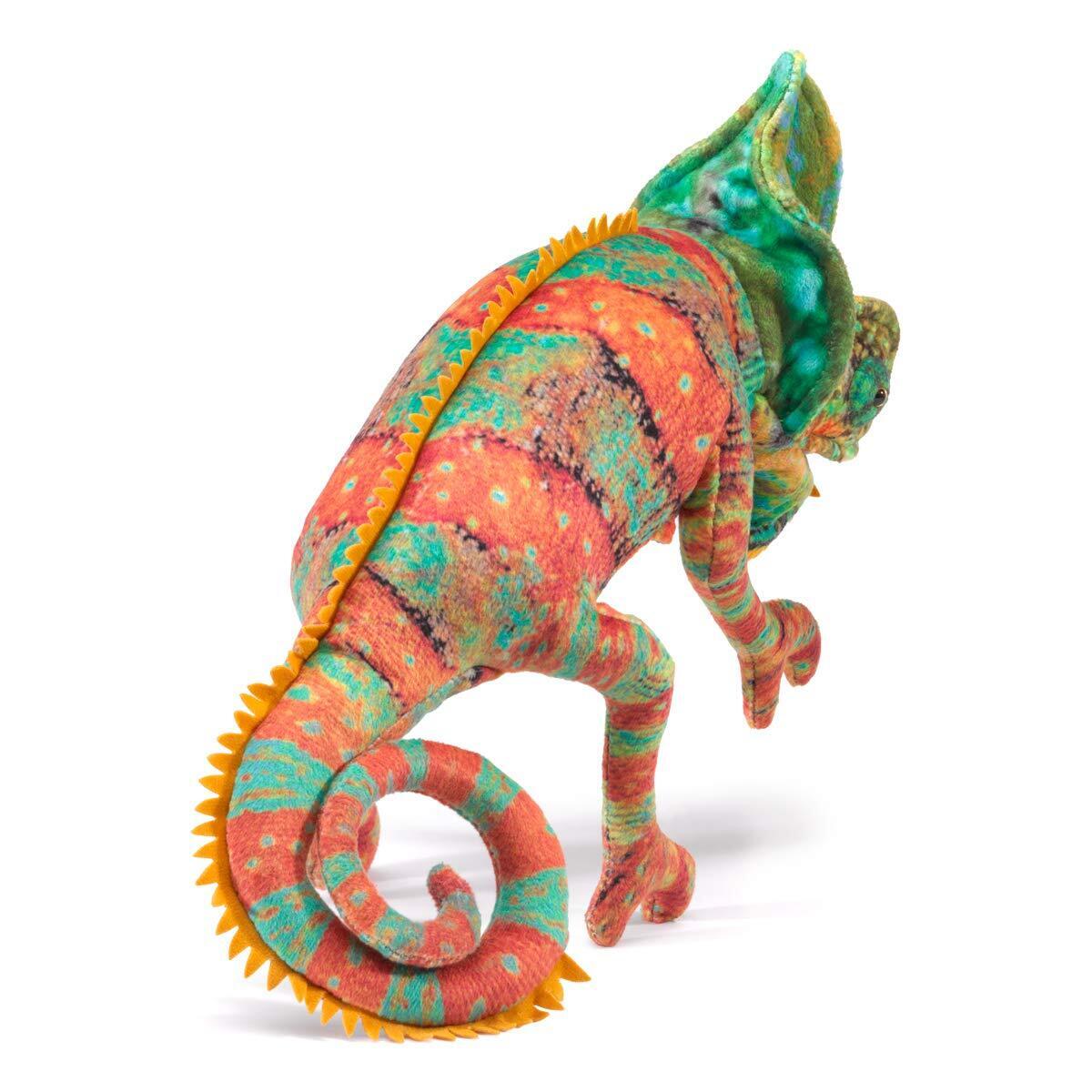 Folkmanis Small Chameleon Finger Puppet, 12"