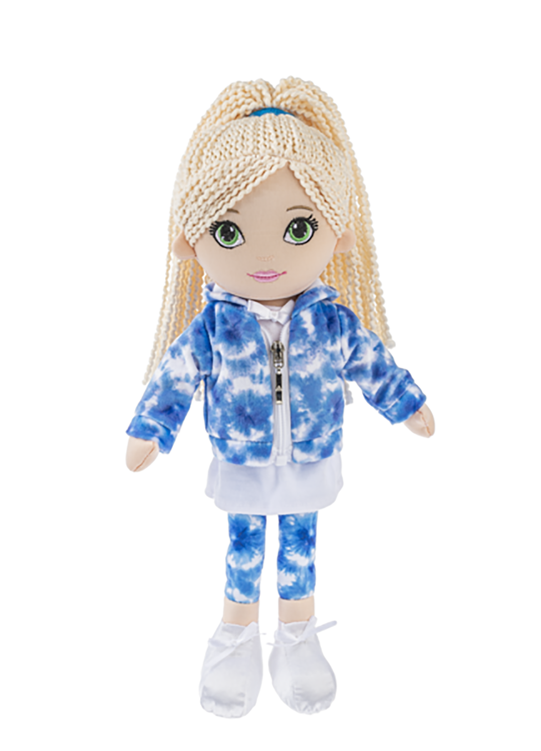 Ganz This is Me! Zoey Stuffed Toy Doll, 12" with Blonde Hair and Tie Dye Outfit