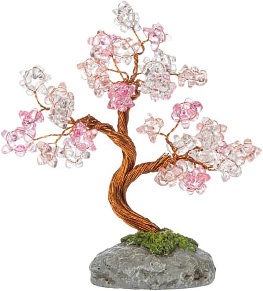 Ganz Crystal Expressions Acrylic Cherry Blossom Beaded Tree Figurine, 5.25"