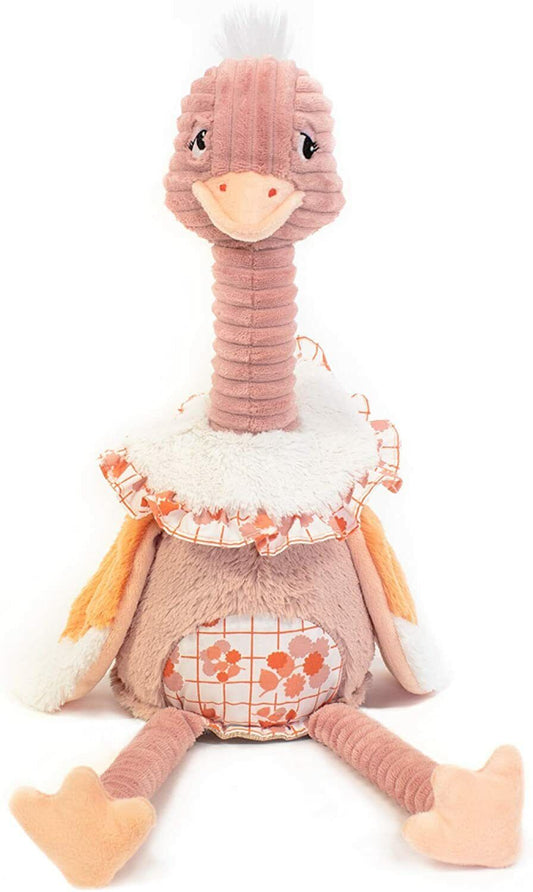 Deglingos Original Pomelos The Ostrich Plush Stuffed Animal Toy, 13"