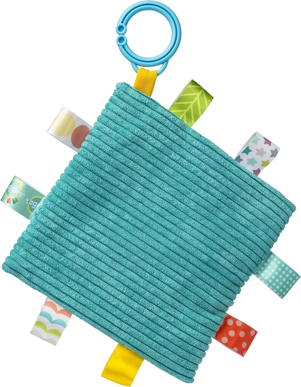 Taggies Crinkle Me Activity Toy w/ Squeaker and Tags, 6 in, Green Peepers Frog