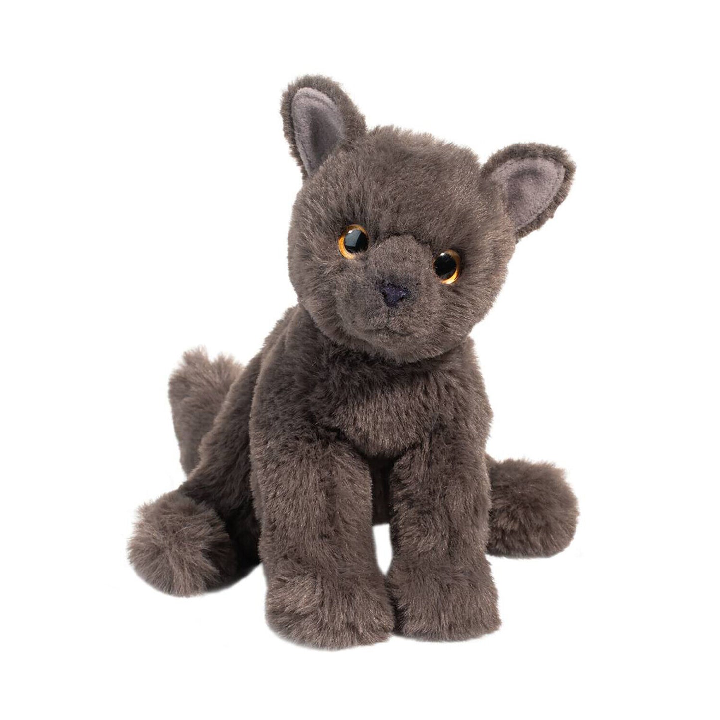 Douglas Cuddle Toys Mini Colbie Soft Gray Cat Plush Stuffed Animal, 7"