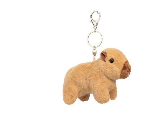 Douglas Toys Plush Stuffed Animal Backpack, Purse, Bag Charm, Capybara, 5.5"