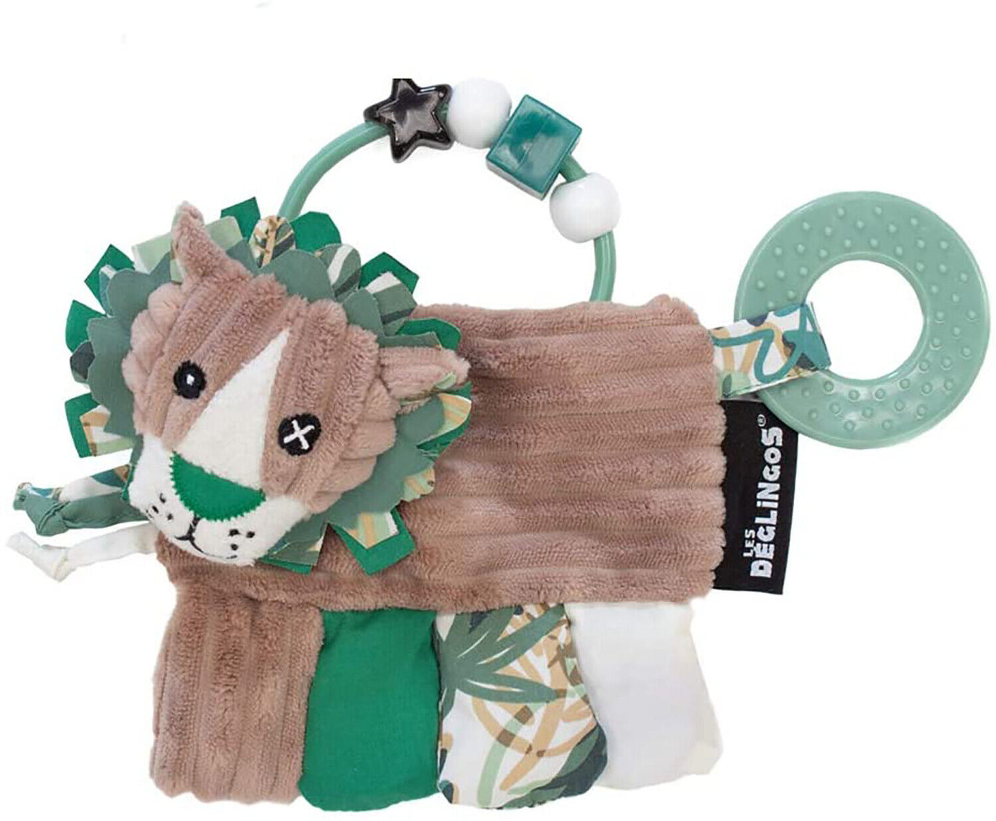 Deglingos Activity Rattle Jelekros - Lion -Teething Ring