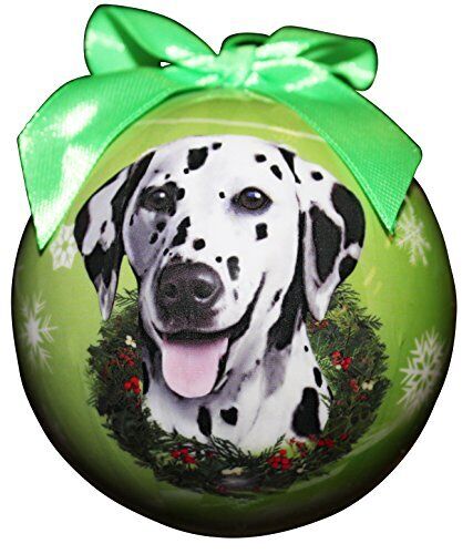 "Dalmatian Christmas Ornament" Shatter Proof Ball Easy To Personalize