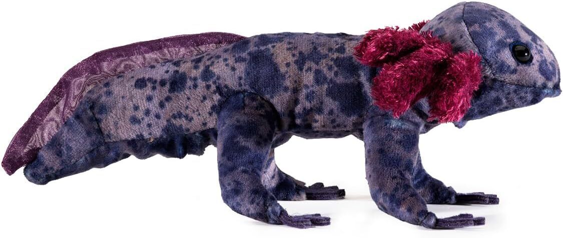Folkmanis Black Axolotl Finger Puppet, 8.5"