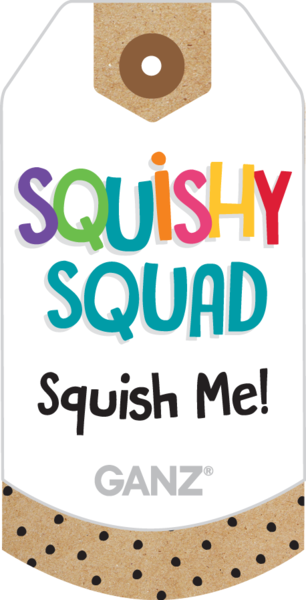 Ganz HX11847 Squishy Squad Yeti Plush Stuffed Animal, 8" High
