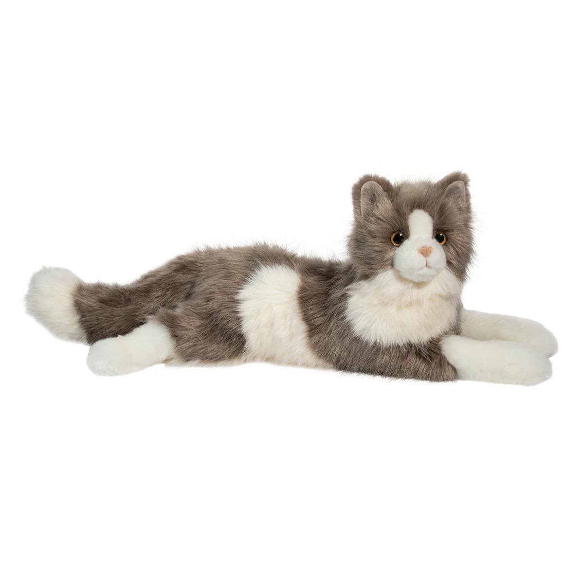 Douglas Gretta Gray Cat (DLux) Plush Stuffed Animal Toy, 18"