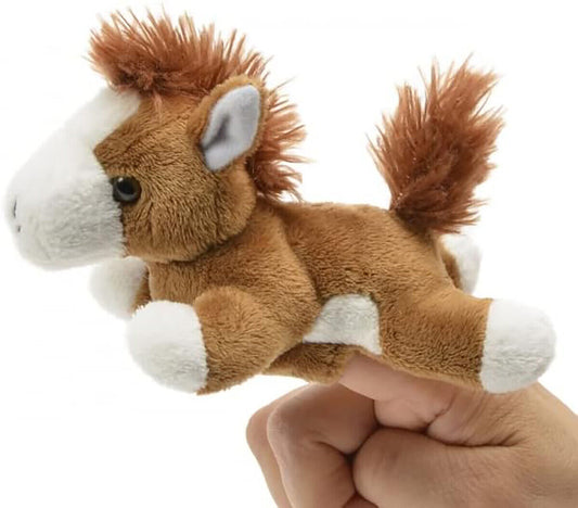 Unipak 1155HSP Spotted Horse Plush Finger Puppet, 5-inch Length