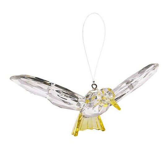 Ganz Crystal Expression Hanging Small Hummingbird Ornament/Sun-catcher (Yellow)