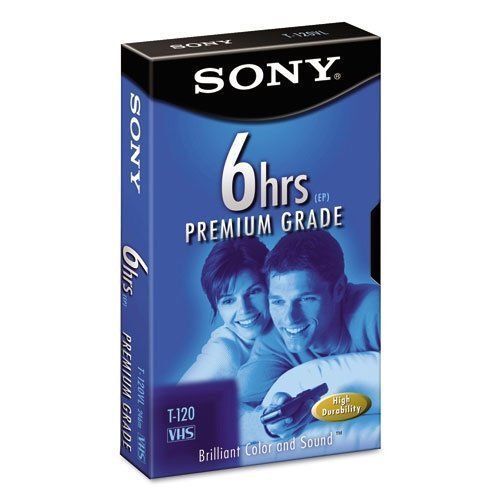SONY Premium VHS 6 Hour T-120 Tapes