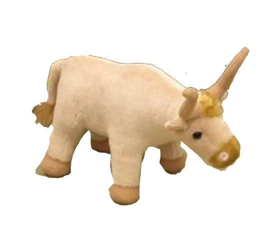 Wishpets 7" Standing Longhorn Steer, Tan Plush Stuffed Animal