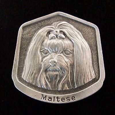Maltese Fine Pewter Dog Breed Ornament