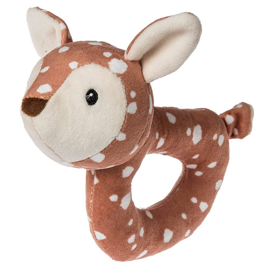 Mary Meyer Leika Baby Rattle, 6-Inches, Little Fawn