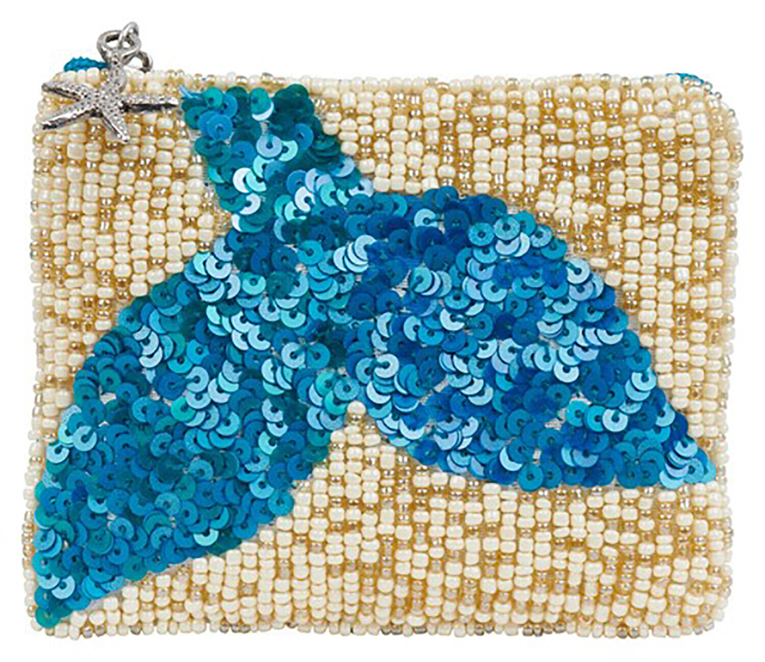 Bamboo Trading Company Coin Purse Mermaid Tail Azure Blue