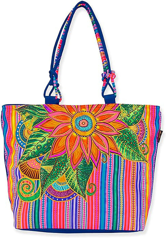 Women's Laurel Fleur Del Sol Large Shoulder Tote Bag, 20 x 6 x 15"