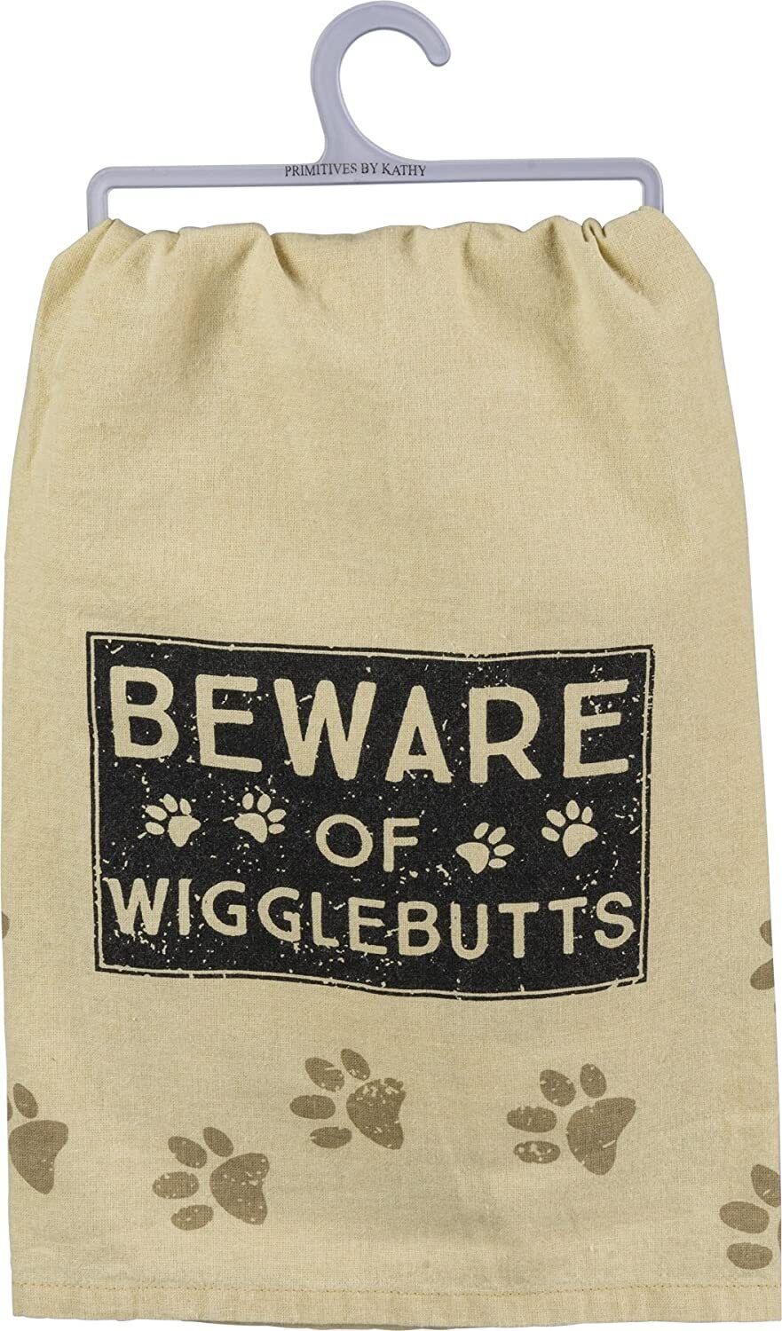 Primitives by Kathy Pet Love Cotton Dish Towel (Beware of Wigglebutts)